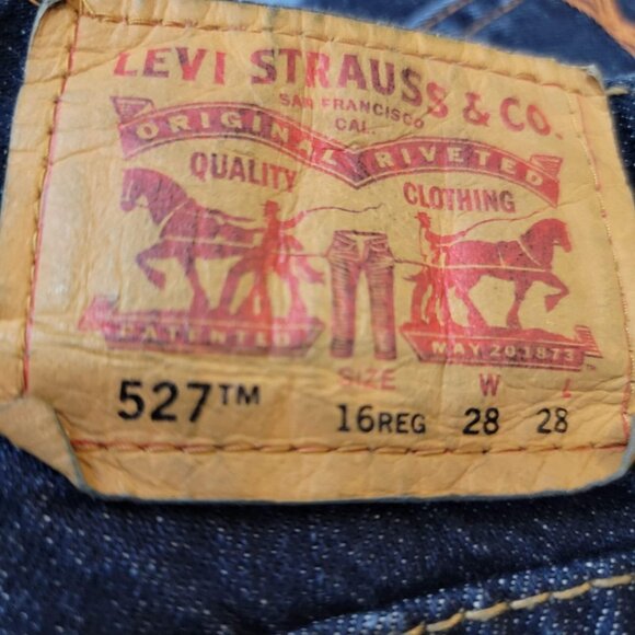Levi's 527 Jeans Women's Boot Cut Blue Size‎ 16R 28x28 EUC - Picture 11 of 12